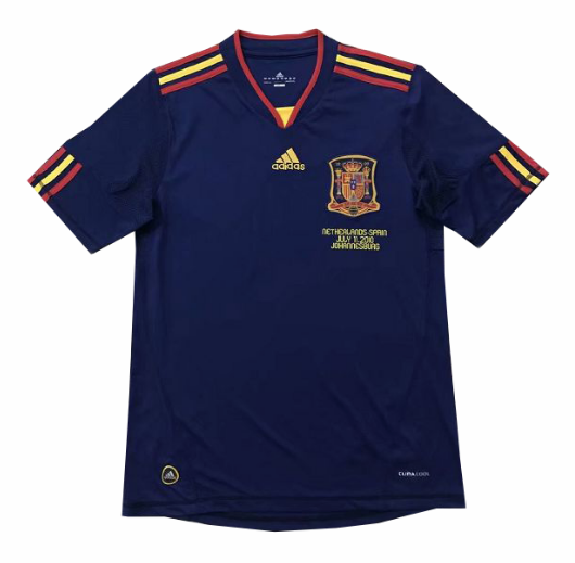 2010 Spain Retro Away Kit Soccer Jersey